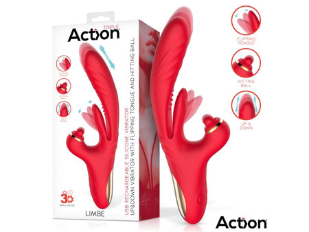 Limbe Vibrador con Lengua Flip Flap Bola Percutora y Up and Down Limbe Vibrador con Lengua Flip Flap Bola Percutora y Up and Down