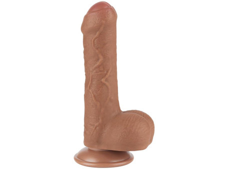 Dildo con Piel Retractil 7 Bronceado