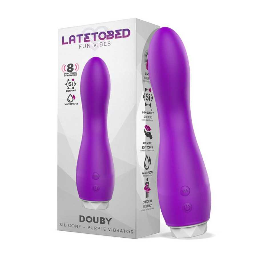 Douby Vibrador Silicona Purpura