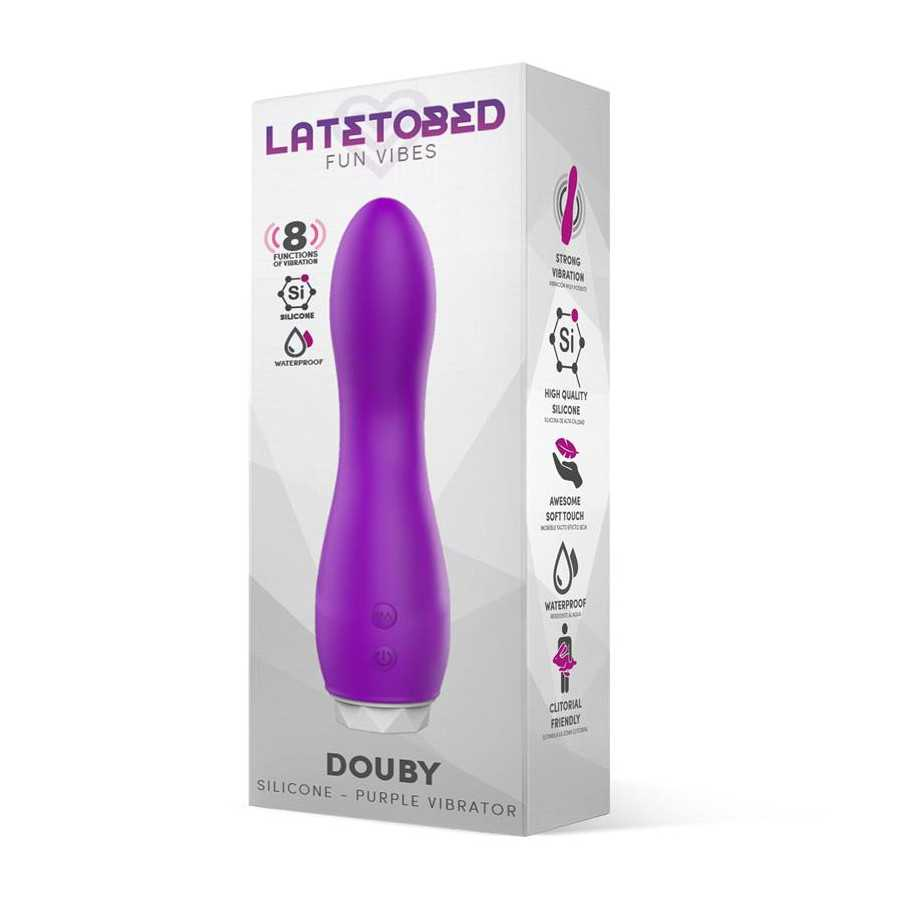 Douby Vibrador Silicona Purpura