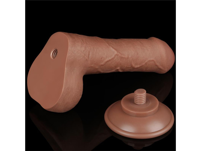 Dildo con Piel Retractil 7 Bronceado