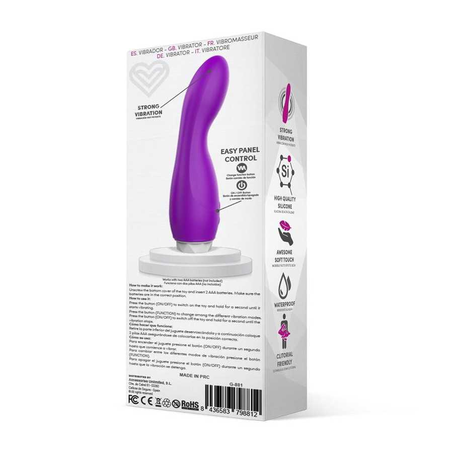 Douby Vibrador Silicona Purpura