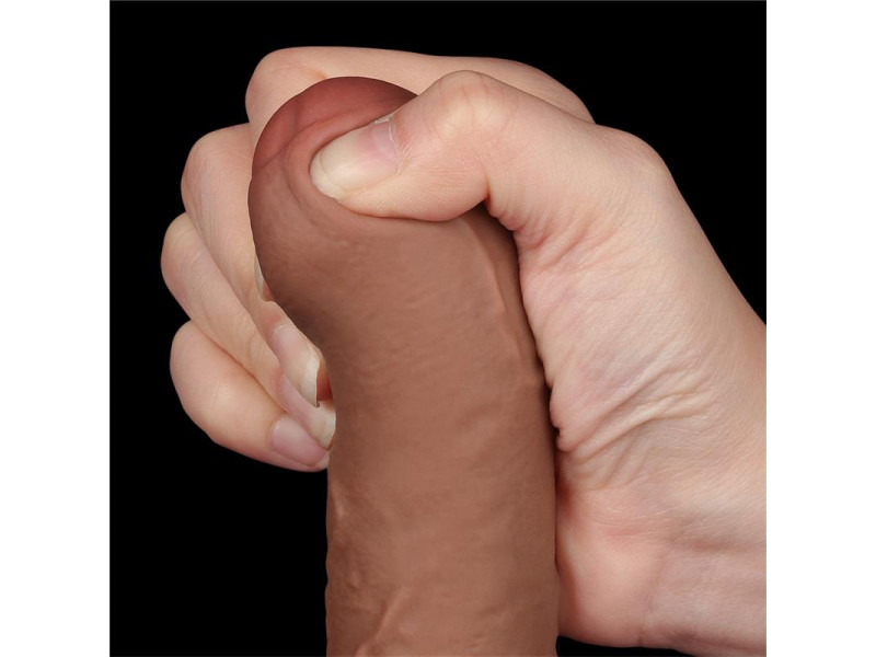 Dildo con Piel Retractil 7 Bronceado