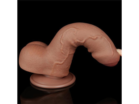 Dildo con Piel Retractil 7 Bronceado