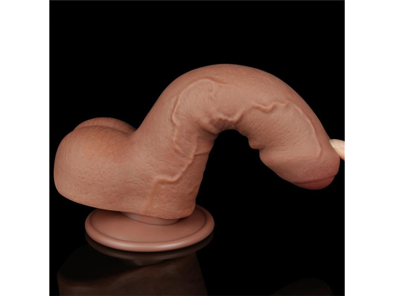 Dildo con Piel Retractil 7 Bronceado