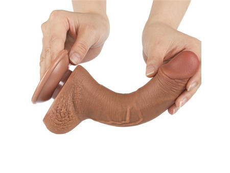 Dildo con Piel Retractil 75 Bronceado