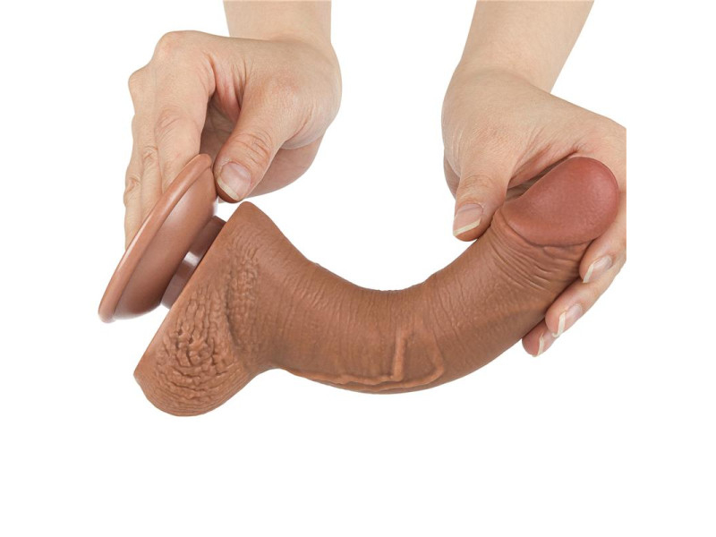 Dildo con Piel Retractil 75 Bronceado