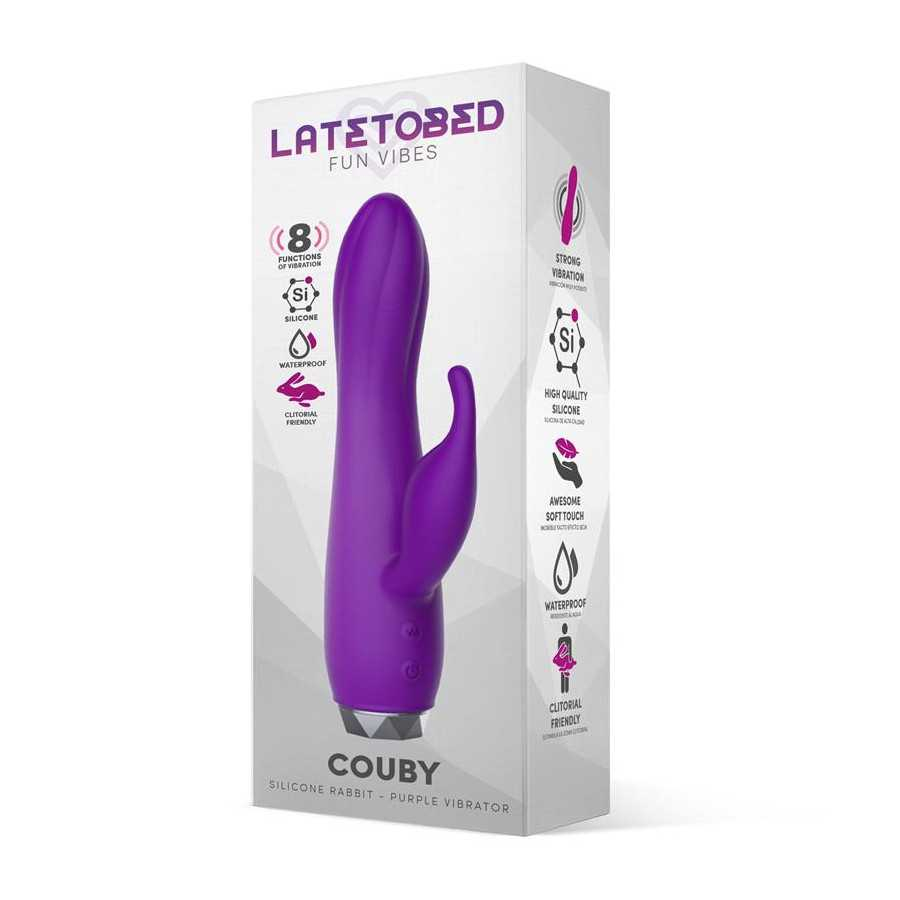 Couby Silicone Rabbit Purple Vibrator