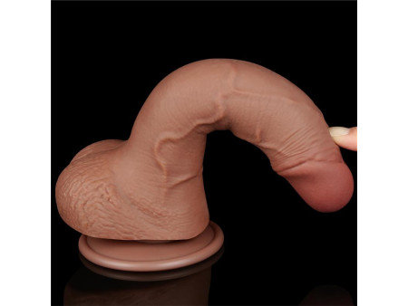 Dildo con Piel Retractil 75 Bronceado
