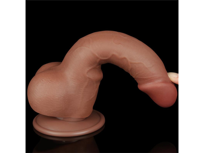 Dildo con Piel Retractil 75 Bronceado