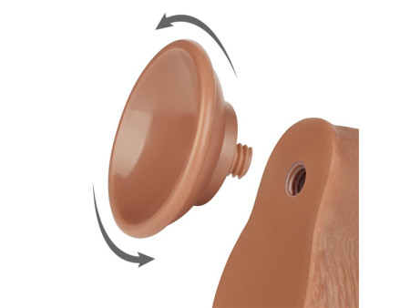 Dildo con Piel Retractil 75 Bronceado Dildo con Piel Retractil 75 Bronceado