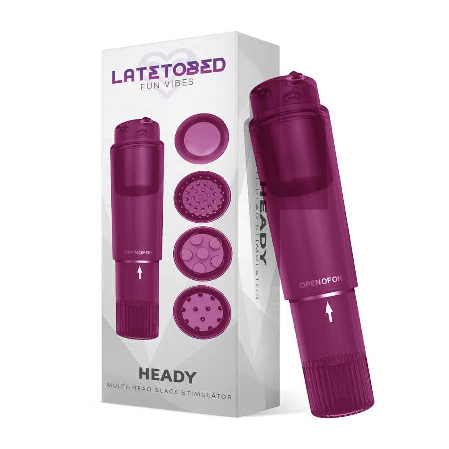 Heady Estimulador con 4 Cabezales Purpura