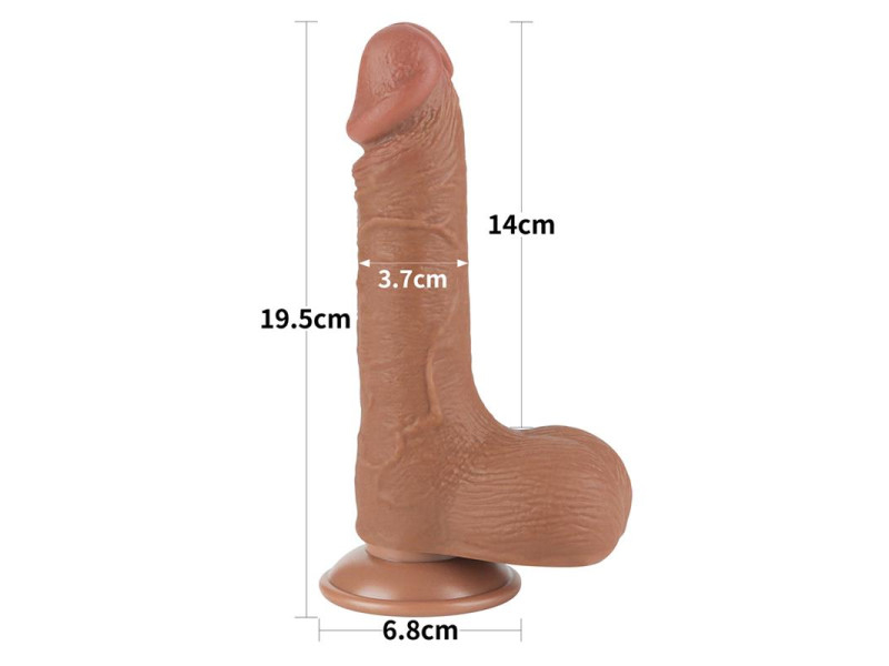 Dildo con Piel Retractil 75 Bronceado
