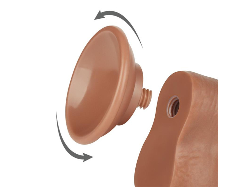 Dildo con Piel Retractil 8 Bronceado