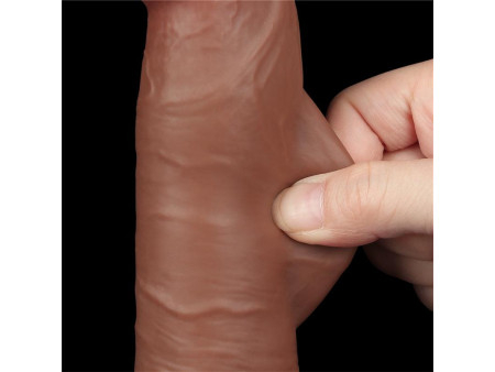 Dildo con Piel Retractil 8 Bronceado