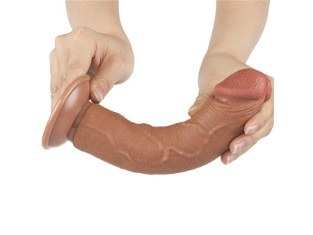 Dildo con Piel Retractil 8 Bronceado