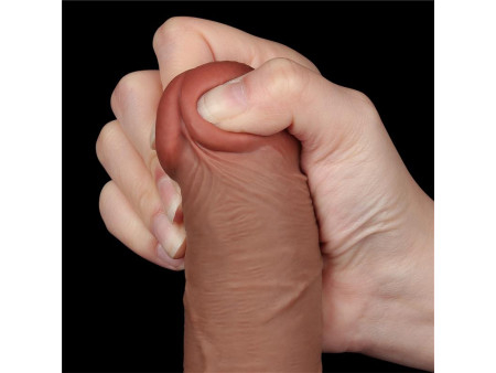 Dildo con Piel Retractil 8 Bronceado
