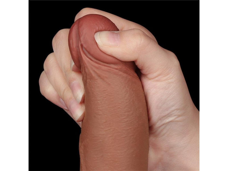Dildo con Piel Retractil 85 Bronceado
