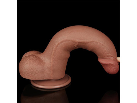 Dildo con Piel Retractil 85 Bronceado