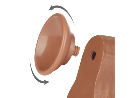 Dildo con Piel Retractil 85 Bronceado
