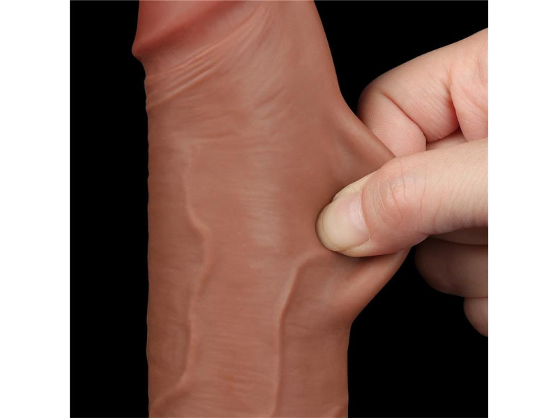Dildo con Piel Retractil 85 Bronceado