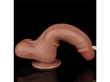 Dildo con Piel Retractil 85 Bronceado