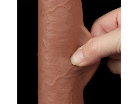 Dildo con Piel Retractil 9 Bronceado