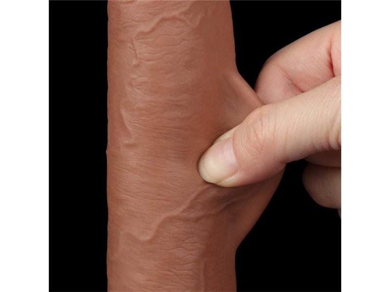 Dildo con Piel Retractil 9 Bronceado