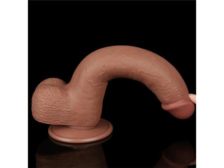 Dildo con Piel Retractil 9 Bronceado