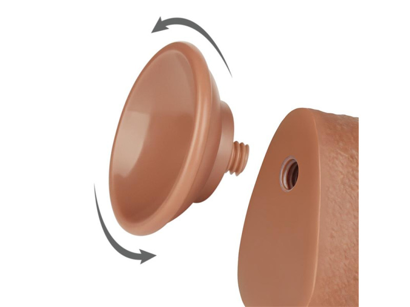 Dildo con Piel Retractil 95 Bronceado
