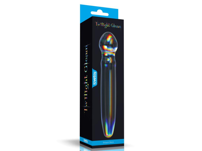 Dildo de Cristal que Brilla en la Oscuridad Twilight Gleam Prism Glass