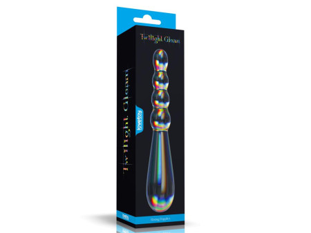 Dildo de Cristal que Brilla en la Oscuridad Twilight Gleam Rising Ripples