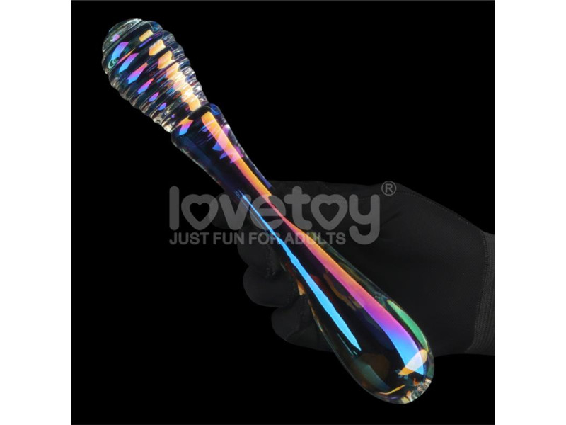 Dildo de Cristal que Brilla en la Oscuridad Twilight Gleam Twin Pleasures