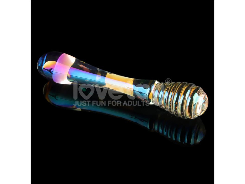 Dildo de Cristal que Brilla en la Oscuridad Twilight Gleam Twin Pleasures