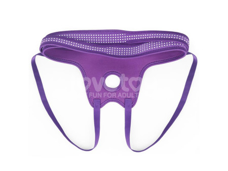 Arnes Easy Strap On Harness Polka Dots Purpura