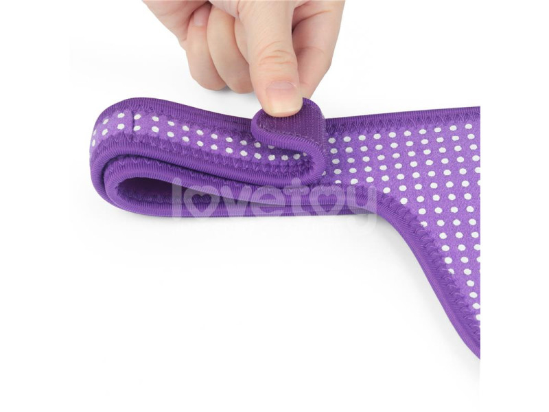 Arnes Easy Strap On Harness Polka Dots Purpura