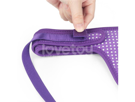 Arnes Easy Strap On Harness Polka Dots Purpura