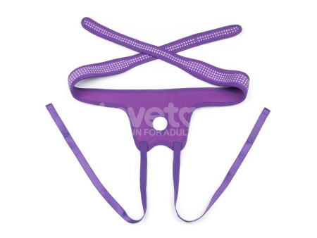 Arnes Easy Strap On Harness Polka Dots Purpura