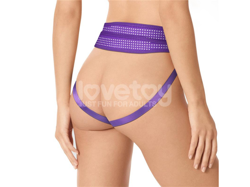 Arnes Easy Strap On Harness Polka Dots Purpura