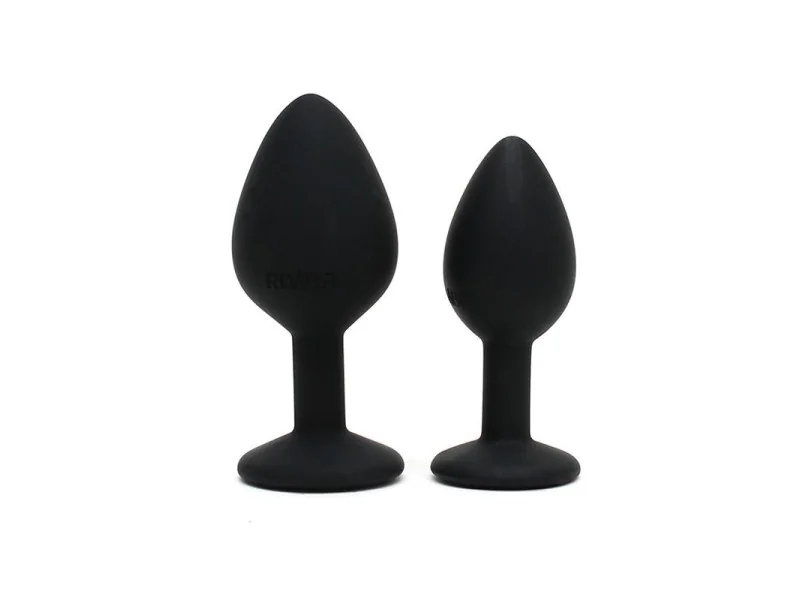 Set de 2 Plugs con Joya Berlin Negro