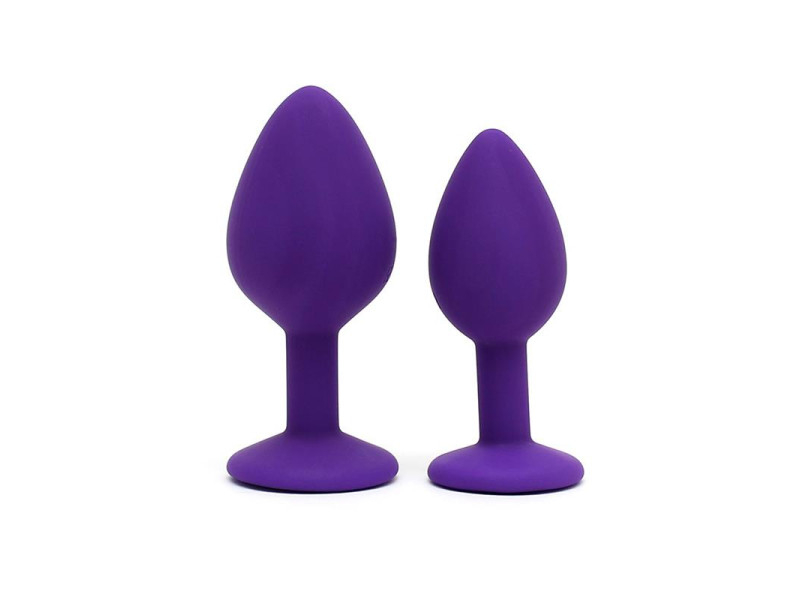 Set de 2 Plugs con Joya Berlin Purpura