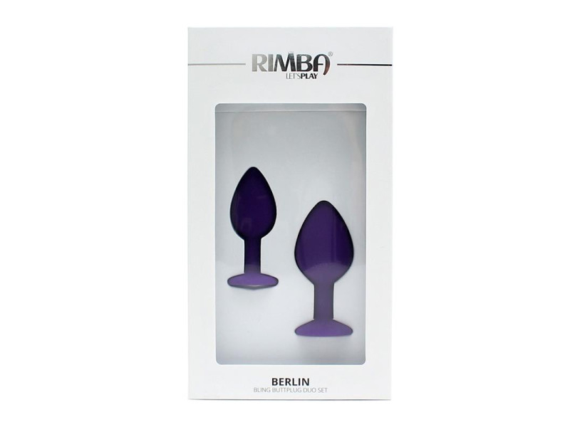 Set de 2 Plugs con Joya Berlin Purpura
