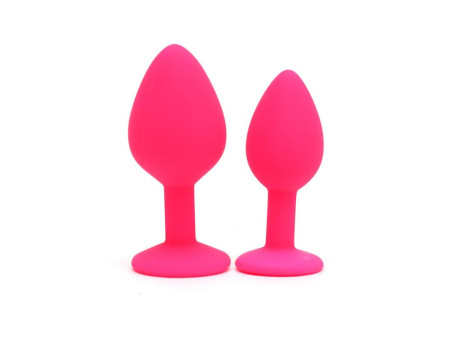 Set de 2 Plugs con Joya Berlin Rosa
