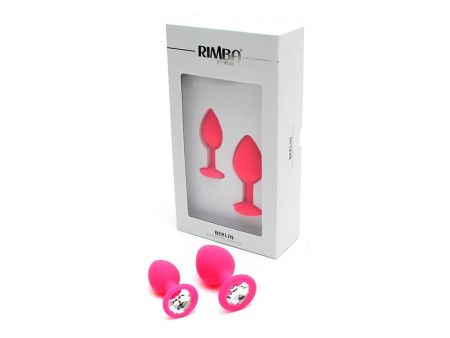 Set de 2 Plugs con Joya Berlin Rosa