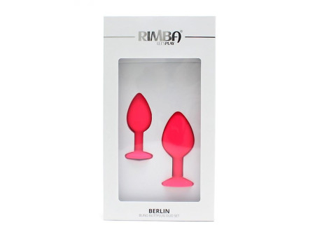 Set de 2 Plugs con Joya Berlin Rosa