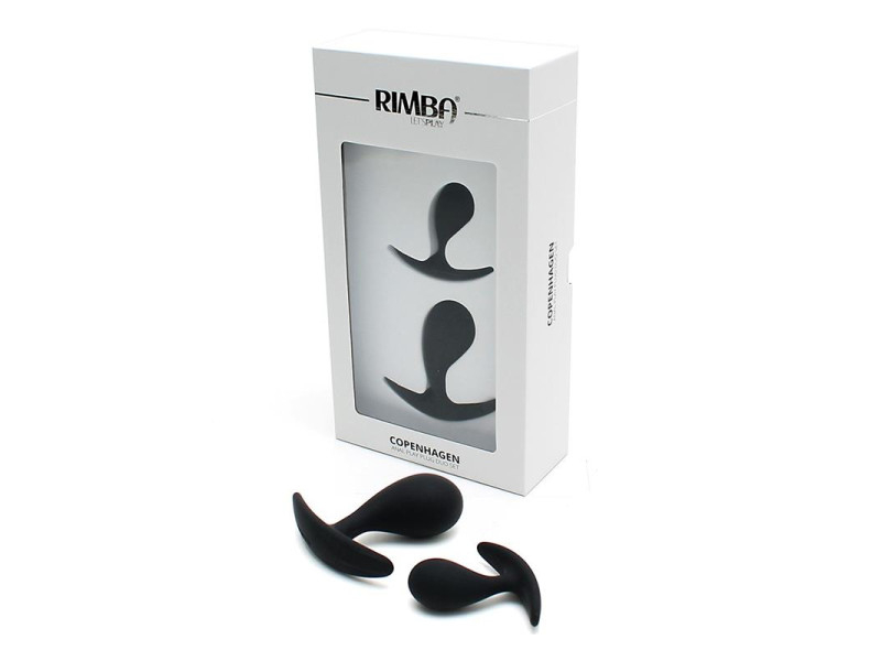 Set de 2 Plugs Anatomicos Copenhagen Negro
