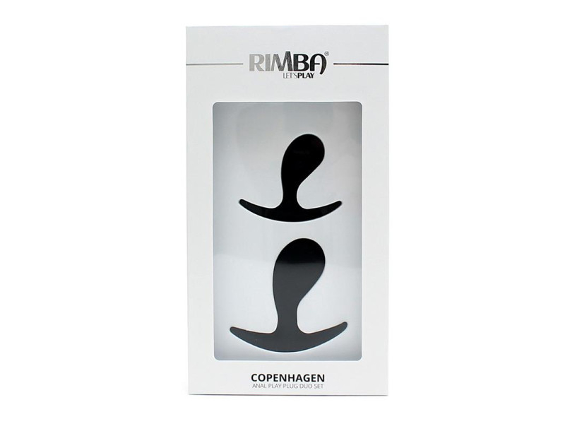 Set de 2 Plugs Anatomicos Copenhagen Negro