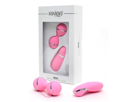 Bolas Kegel con Control Remoto y Estimulador Ibiza Rosa