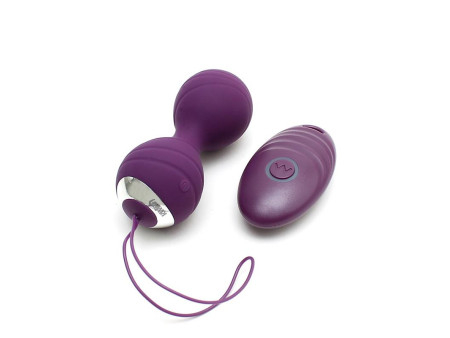 Bolas Kegel con Vibracion con Control Remorto Cannes Purpura