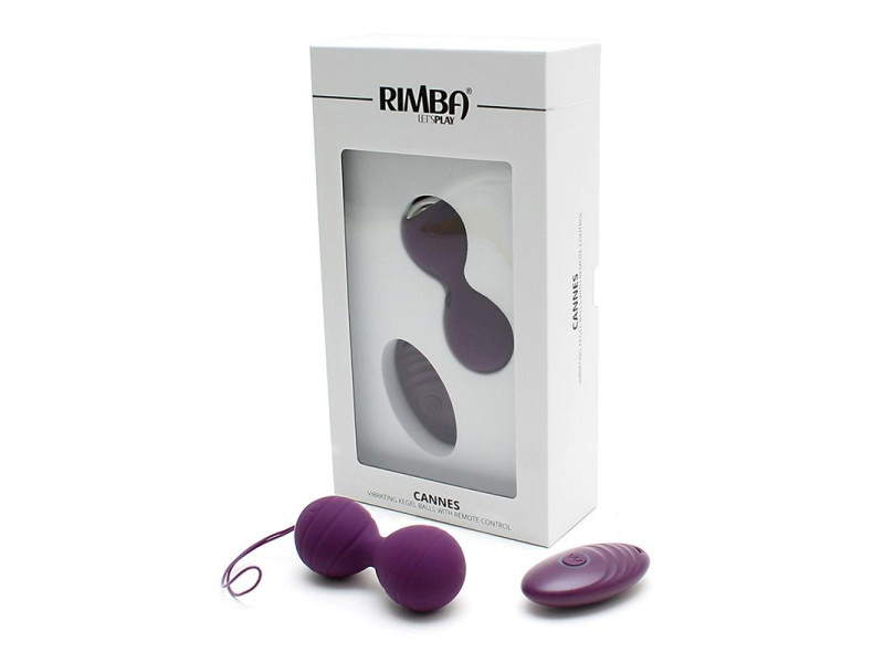 Bolas Kegel con Vibracion con Control Remorto Cannes Purpura
